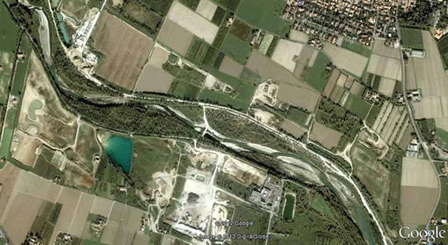 San Cesario sul Panaro (da Google Earth)